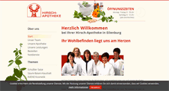 Desktop Screenshot of hirsch-apotheke-eilenburg.de