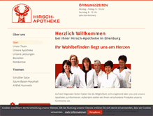 Tablet Screenshot of hirsch-apotheke-eilenburg.de